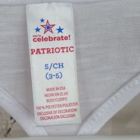 Women's Americana Tie Dye Red White Blue Tee BLESSED Crop Tank Top Lace Fringe - Picture 7 of 8